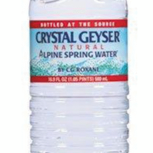 Bottled water.